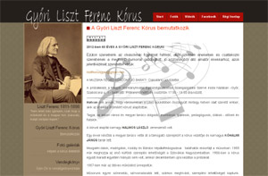 Győri Liszt Ferenc kórus honlapja