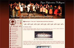 Pápai Református Kollégium "TÁNC-LÁNC" Művészeti Alapiskolájának honlapja